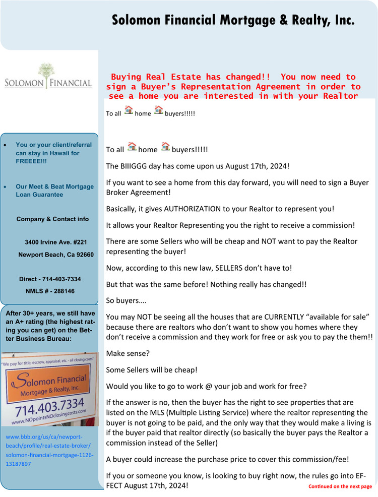 July 2025 eNewsletter - Tariffs & how they are affecting rates, CURRENT ZERO Cost loan Rates (w/our Match/Beat Guarantee), How to get to #1 on Google ($199 UNLIMITED classes), and the new law that went into effect Aug. 17th